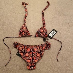New Vix Patterned Tie Bikini